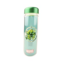 (어벤져스 물통) 마블 메탈 트라이탄 물병 500ml 가벼운 투명 보틀 휴대용 텀블러, 헐크