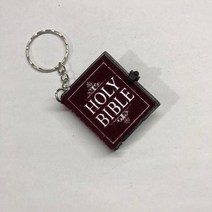 HOLYBIBLE 가죽 성경책 펜던트 목걸이 미니어쳐 납골당꾸미기 처 추모장식 FRANKLIN 키링 봉안당 미니 성서 열쇠 고리 실제 종이 종교 기독교 십자가 홀더 자동차 패션 주, 5.Wine Red 2
