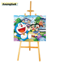 haengbuk 액자형 DIY 보석 십자수 도라에몽 40cm*50cm 국내 당일 발송 가능, HBD-001도라에몽