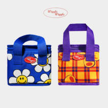 WIGGLE WIGGLE 위글위글 보냉백 S L 레디백 젤리백 휴대용 피크닉 소풍 가방 BAG, 위글위글 보냉백 (S), 02.SMILE WE LOVE