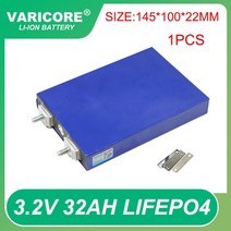인산철배터리팩 1-4pcs 3.2V 32Ah LiFePO4 배터리 팩 인산염 3C 5C 방전 32000mAh 12.8v 오토바이 자동차, 01 1PCS 3.2V 32Ah