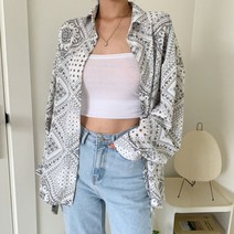 [바보사랑] 겟잇미 부더논 데일리 에스닉 긴팔 남방[겟잇미]