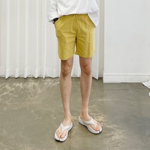 아도르클래식 바람 쿨링 린넨 8컬러 밴딩 워싱 반바지