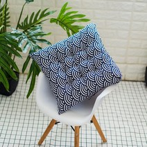 MEIISEO여름 쿨방석 쿨매트 사무실 남감 매트, 45*45cm 광장, 물결 모양의 꽃