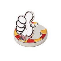 제이스토어 / 디자인 기념품 선물 홀인원 골프 스탠드 자석 볼마커, 엄지(레드)