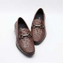 셀러허브 여성패션 [코지23] 남자 타조가죽 세련된 고급스러운 단화 데일리 로퍼