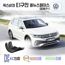 더티구안 올스페이스 코일매트 카매트 발매트 바닥 시트 발판 깔판 차량용 차량 자동차 매트 실내 메트 7인승 (2.0 TDI 프레스티지), 레드, 더티구안 올스페이스 2세대 (2018.7~), 트렁크매트