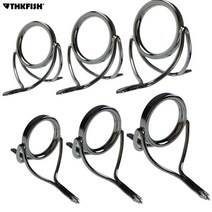 낚시 가이드 탑 스테인레스 스틸 소재 실버 스피닝 낚싯대 가이드 수리 키트 개 바다 낚시 팅 로드, 한개옵션0