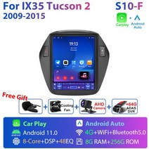 JMCQ-2 딘 4G 안드로이드 11 자동차 라디오 현대 IX35 투싼 2 2009-2015 스테레오 멀티미디어 비디오 플레, 23 S10-F-ADAS DVR