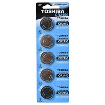 도시바 CR2450 건전지 5개입 배터리 3V 리튬 건전지