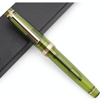 JINHAO 82 만년필 (투명 형광 파인 펜촉 0.5mm), Transparent Olive Green