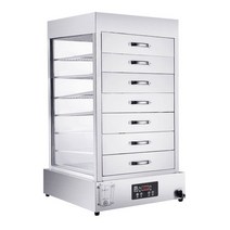 호빵찜기 대용량 증숙기 증기 음식점 스텐 스팀찜기, 6개 레이어 세트난방 및 단열