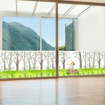 바보사랑 nang811 숲속의 자전거 소녀 뮤럴실사 시트지.낭만창고