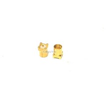 RF 동축 금도금 숏 발 패치 MMCX 암 잭 4핀 PCB 마운트 커넥터 10개, 한개옵션0