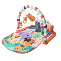 아기 유아 신생아를위한 배가 패딩 된 매트 감각 체육관 playmat, 빨간색