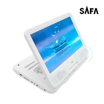 사파 SAFA DVD 포터블 플레이어 DV-100 [아이교육용 플레이어], 화이트