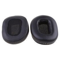 Razer 7.1 헤드셋 용 헤드 빔 헤드밴드 편안한 이어 패드 귀마개 메모리 폼 커버 밴드, [02] Black earmuffs