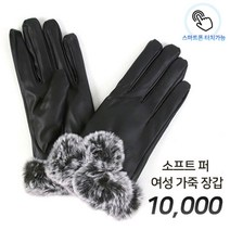 여성 여자 가죽장갑 겨울 장갑 스마트폰 터치장갑 손가락장갑 2color