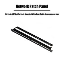 네트워크 부품 24개 포트 utp cat 5e 패치 패널 네트워킹 rj45 Fluke
