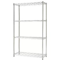 이동식 4단선반 창고종리 메탈랙 마트 카페 디스플레이 상품진열대 부모님선물 짐정리, 홈메탈선반 750 4단 선반