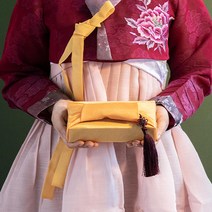 멜트인 돈진단 용돈박스 10구 + 슬러브보자기 + 단국화노리개 + 원형스티커 풀세트, 황금