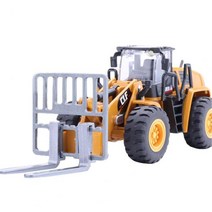 다이캐스트 중장비 Engineering Vehicle Toy Movable Hands-on Ability Detachable 1: 50 Scale Forklift E, 02 D