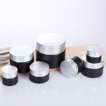 캔들만들기재료 캔들유리용기 소이캔들만들기 DIY빈유리 병 5g 10g 50g 미니 냄비 매트 블랙 화장품 페이, 03 silver lid_02 10g