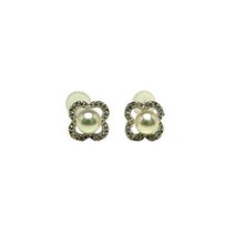 Isowa Pearl(이세시마의 진주 전문점 이소와 펄) 아코야 진주 스터드 피어스 4.0-4.5 mm 핑크계 화이트 핑크 실버 59616
