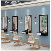 벽걸이전신거울 경대 거울재단 헤어샵 미용실인테리어, 120×70 화이트 + 서랍