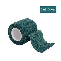 1 Pcs4.5m 다채로운 스포츠 자기 접착 탄성 붕대 랩 테이프 탄성체 무릎 지원 패드 손가락 발목 손바닥 어깨, 15cm X 4.5m, Drak Green