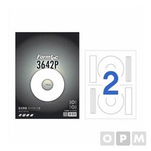 라벨CD2칸10매 PS-3642P CD DVD용 118mm내경 41mm, 없음