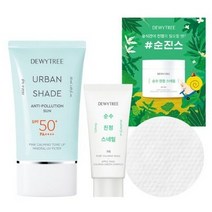 듀이트리 어반쉐이드 안티폴루션 선 SPF50+ PA++++ 50ml + 크림 20ml + 토너패드 세트, 3세트