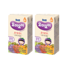 매일유업 요미요미 유기농 주스 사과 배 포도 125ml x 24팩