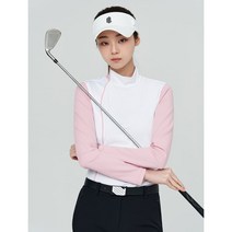 [빈폴골프] [NDL라인] 여성 라이트 핑크 골지 믹스 티셔츠 BJ2141L43Y