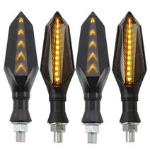 다용도 오토바이 LED 방향 지시등 램프 야마하 YZF R125 R1 R3 R6 MT-02, 08 2 pairs yellow