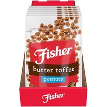 Fisher 피셔 버터 토피 피넛 311g 6봉지, 1개