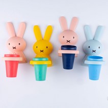 타이탄 토끼 양치 컵 유아 어린이 아기 미피 칫솔 꽂이 홀더 어린이집 생일 답례품 유치원 선물, 파랑