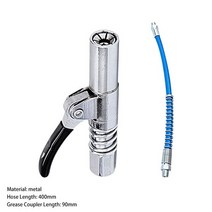 그리스건 퀵 릴리스 자동 교체 부품 윤활유 10000psi 잠금 커플러 고압 오일 주입 노즐 니플 구리스 건, 그리스 커플러 세트