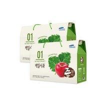 즙쟁이 케일사과즙 2박스 60포 케일즙