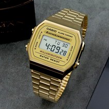 카시오 빈티지 남성 디지털 금장 메탈 시계