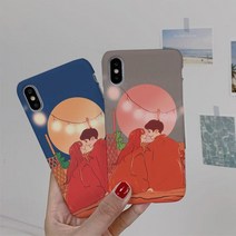 제이자크 옥상달빛 하드케이스 LG V30:스카이블루, 1개