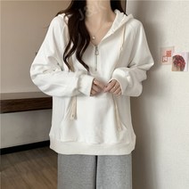 교복후드집업 루즈핏 오버핏 여성후드집업