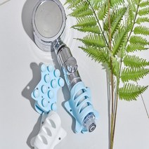 문서핑 샤워락 간편한 샤워기 거치대 홀더 SKYBLUE, 1개