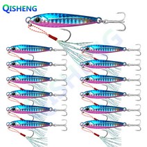 치승 오색 메탈지그 13개입/세트(10g 15g 20g 30g 40g 60g) 메탈지그 농어 삼치 우럭 배스 방파제 선상낚시, 10g, LF-5#
