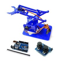 4DOF Unassembly 아크릴 기계 팔 로봇 매니lator 레이터 Arduino 메이커 학습 DIY 키트, 02 sg90 uno rocker