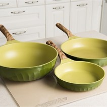포시즌 올리브그린 신제품 출시 22cm 24cm 32cm 20cm 26cm 28cm 30cm 27cm 사각팬 계란팬 세라믹코팅 인덕션 궁중팬 후라이팬, 32cm 인덕션 겸용 궁중팬, 1개