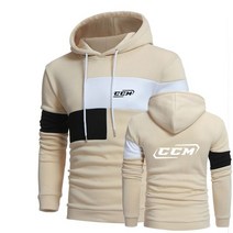 명패디자인 CCM 프린트 스플라이스 풀오버 남성 하라주쿠 스웨터 코튼 코트 후드 탑 최신 봄 가을 2792119426, XXXL CHINA, 1