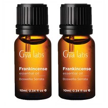 Gya Labs Frankincense Essential Oil 지야 랩스 프랑킨센스 에센셜 오일 10ml(0.34oz) 2팩
