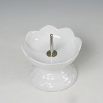 백자 꽃잎 도자기 촛대 (소) 양초홀더 - 220506978EA, 본상품선택