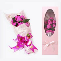 축하 졸업 기념 비누 장미꽃다발 20송이 로즈데이 졸업꽃다발재료 방향제 비누꽃 임신축하 비누장미 고백 방향제꽃, 레드